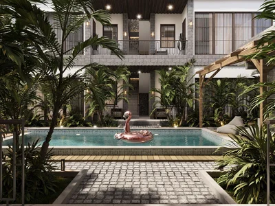 Residential complex Modern apartment complex with jungle views in Ubud, Bali, Indonesia