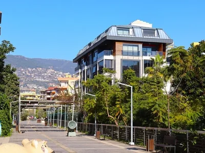 Residential complex Furnished 1+1 apartment in the center of Alanya for residence permit.