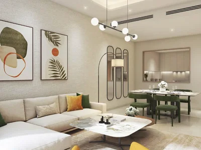Residential complex New project DAMAC Riverside Views with s clubhouse and a kids' adventure park in the prestigious area of Dubai, UAE