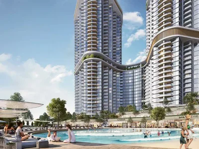 Wohnanlage New high-rise residence Skyscape Avenue with a swimming pool and gyms close to golf courses, Nad Al Sheba 1, Dubai, UAE