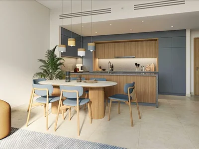 Жилой комплекс Новая резиденция Design Quarter с двухуровневым бассейном и зелеными зонами рядом с автомагистралями, Design District, Дубай, ОАЭ