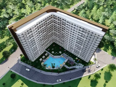 Zespół mieszkaniowy Residential complex with swimming pool, parking, barbecue area, Kocahasanli, Mersin, Turkey