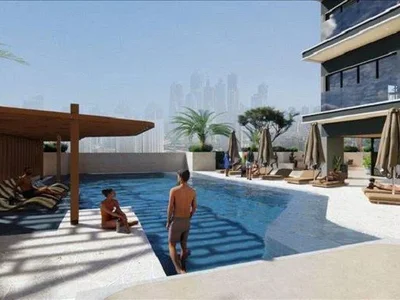 Residential complex New Lume Residence with a swimming pool, lounge and event areas, JVC, Dubai, UAE
