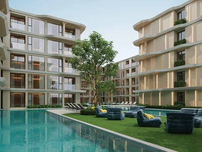 Zespół mieszkaniowy New complex of furnished apartments with swimming pools and a view of the sea 3 minutes away from Bang Tao Beach, Phuket, Thailand