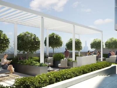 Complejo residencial New residence LUM1NAR with swimming pools close to the beach and Dubai Marina, JVT, Dubai, UAE
