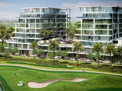 Zespół mieszkaniowy Luxury residence Jasmine with green areas and a spa in the prestigious area of Damac Hills, Dubai, UAE