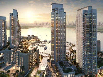 Жилой комплекс Высотная резиденция Creek Horizon в 500 метрах от нового порта, в оживленном районе Creek Harbour, Дубай, ОАЭ