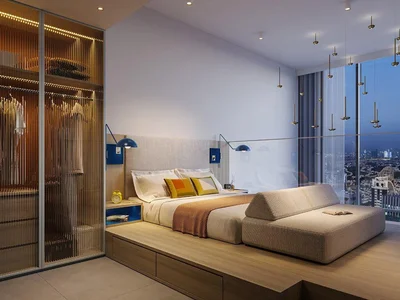 Complexe résidentiel New complex of furnished apartments Rove Dubai Marina with swimming pools and co-working areas in the heart of Dubai Marina, Dubai, UAE
