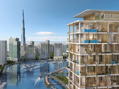 Residential complex New residence Ritz Carlton Residences with a swimming pool and a business center near Dubai Mall and Burj Khalifa, Business Bay, Dubai, UAE