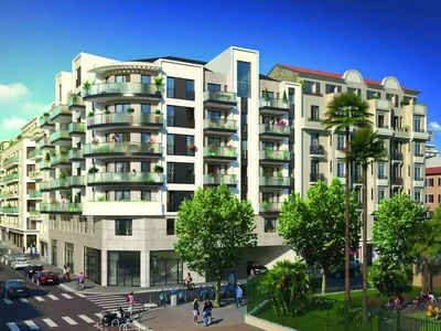 New residential complex near the port of Nice, Cote d'Azur, France