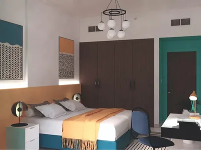 Complejo residencial Complex of serviced apartments Izzzi Life with a swimming pool and a co-working area, JVC, Dubai, UAE