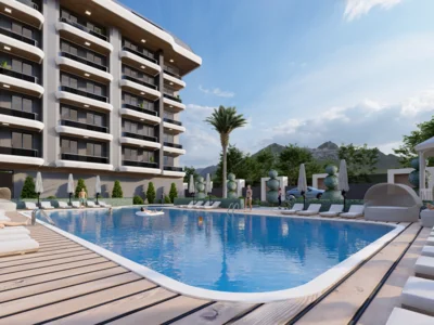 Quartier résidentiel New Project in Kargicak  100 meters to the Beach