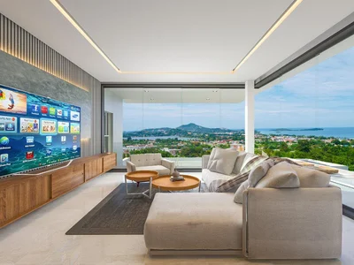 Residential complex New complex of furnished villas with swimming pools and panoramic views, Samui, Thailand