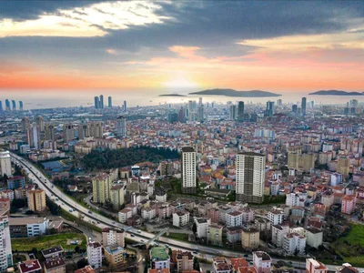 Wohnanlage Residential complex with shops and gym, close to airport and metro station, Kartal, Istanbul, Turkey