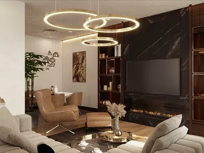 Wohnanlage New residence with swimming pools and a park close to a metro station and highways, Istanbul, Turkey
