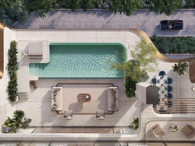 Wohnanlage New luxury waterfront residence Alba with a private beach and a spa center in the exclusive area, Palm Jumeirah, Dubai, UAE