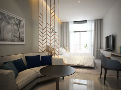 Residential complex Residence Prive with a kids' club and a spa area on the water’s edge of Business Bay's marina, Dubai, UAE