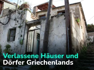 Verlassene Häuser in Griechenland: Ruinen im Paradies zum Kauf ab $35.000 