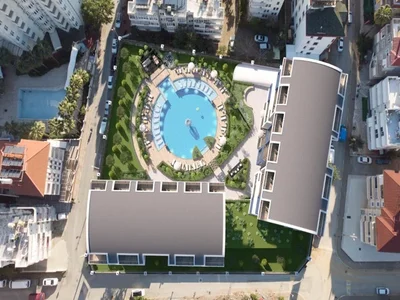 Жилой комплекс Квартира 1+1 в центре Алании в комплексе Konak Twin Towers 3 Cleopatra.
