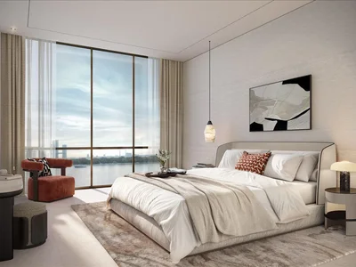 Residential complex New high-rise Atelis project with pools, co-working areas and direct access to the promenade in Dubai Design District, in the heart of Dubai