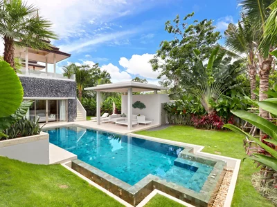Residential complex Beautiful villas with swimming pools and gardens in a prestigious area, Phuket, Thailand