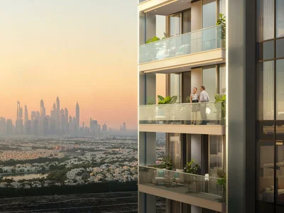 Complejo residencial New residence LUM1NAR with swimming pools close to the beach and Dubai Marina, JVT, Dubai, UAE
