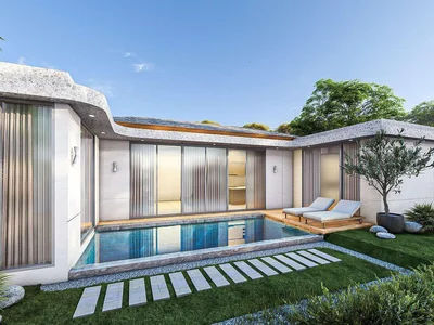 Residential complex New residential complex of mini villas with swimming pools in Si Sunthon, Phuket, Thailand