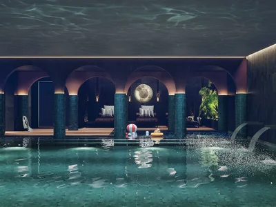 Zespół mieszkaniowy Luxury residence with swimming pools and a spa center, Bahçelievler district, Istanbul, Turkey