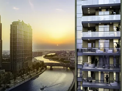 Жилой комплекс Жилой комплекс Urban Oasis от итальянского дизайнера, на берегу водного канала, с видом на город, Business Bay, Дубай, ОАЭ