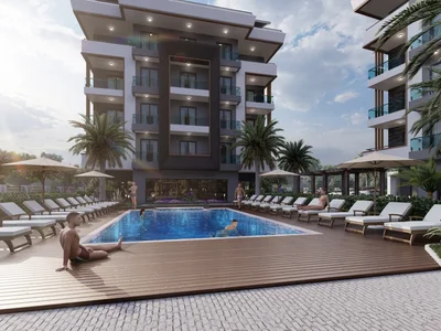 Dzielnica mieszkaniowa Modern view apartments in the Oba area