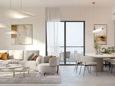 Zespół mieszkaniowy New luxury Cello Residence with swimming pools close to highways, in the prestigious area of JVC, Dubai, UAE
