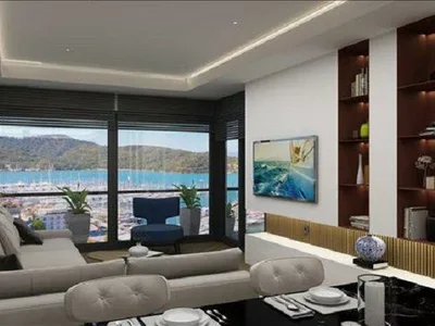 Zespół mieszkaniowy New residence with swimming pools and around-the-clock security in a prestigious area, near the marina and the promenade, Fethiye, Turkey