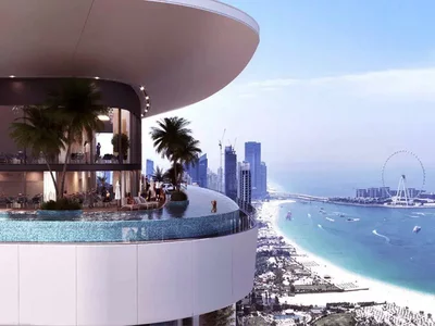 Zespół mieszkaniowy Exclusive Seahaven Sky luxury apartments overlooking the marina, sea, islands, Ain Dubai, in Dubai Marina, Dubai, UAE