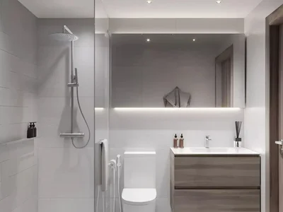 Complejo residencial New high-rise project ALTA V1EW c lounge areas in the prestigious area of JVC, Dubai, UAE