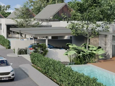 Complexe résidentiel Complex of new single-level villas with swimming pools near the sea, 300 meters from the beach, Samui, Surat Thani, Thailand