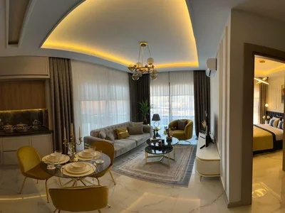 Complexe résidentiel New residence with a swimming pool, a tennis court and a mini golf course close to the sea and the city center, Oba, Turkey