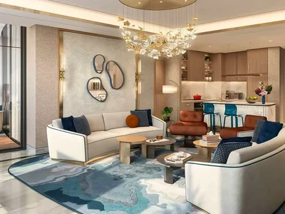 Complexe résidentiel Harbour Lights — luxury high-rise waterfront residence by DAMAC with a private beach and a swimming pool in Dubai Maritime City