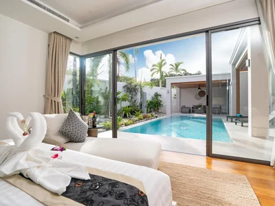 Complexe résidentiel Guarded complex of villas with swimming pool close to Bang Tao Beach, Phuket, Thailand
