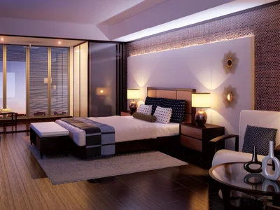 Complexe résidentiel Apartments with a home theater, in Paramount Tower residential complex with stores and wellness center, Business Bay, Dubai, UAE