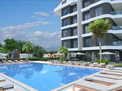 Жилой комплекс Новая резиденция с бассейном и фитнес-центром рядом с центром Алании, Оба, Турция