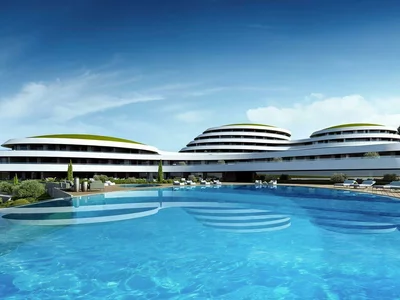 Complejo residencial Modern residence with a view of the sea, swimming pools and a spa center, Izmir, Turkey
