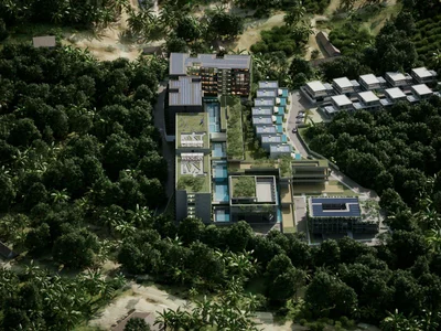 Residential complex Spacious modern apartments near the beaches, surrounded by beautiful nature, Layan, Phuket, Thailand