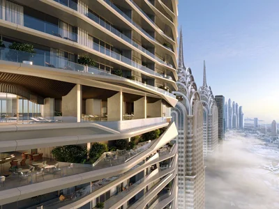 Residential complex New high-rise residence Iconic Tower with swimming pools and panoramic sea views, Al Sufouh, Dubai, UAE