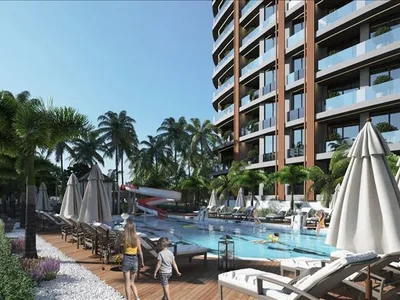 Zespół mieszkaniowy Gated premium residential complex with a view of the sea in the resort area of Alanya, Turkey