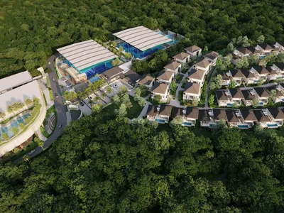 Residential complex First class residential complex of villas with swimming pools and excellent infrastructure in Choeng Thale, Phuket, Thailand