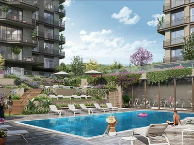 Zespół mieszkaniowy New high-quality residence with swimming pools near the forest, in the heart of Istanbul, Turkey