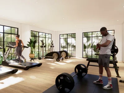 Complexe résidentiel New exclusive residence with a swimming pool and a business center a few steps from the ocean, in a prestigious area, Bali, Indinesia
