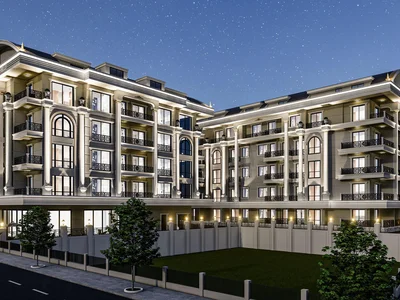 Residential complex New project with a swimming pool, a spa complex and a garden, 300 meters from the sea, in the center of Alanya, Turkey