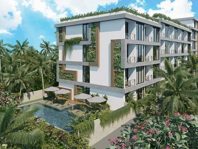 Zespół mieszkaniowy Furnished apartments in a new residential complex near Batu Bolong Beach, Canggu, Badung, Indonesia