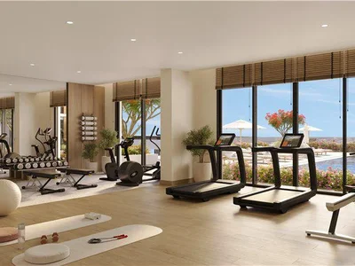 Complexe résidentiel New Lexington Residence with a swimming pool and sports grounds, Townsquare, Dubai, UAE